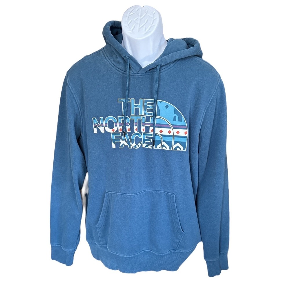 The North Face Men's Half Dome Pullover Hoodie, Size Medium, Teal Blue, Gorpcore